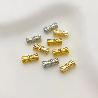 14K包金保色可打开螺丝扣子diy手工饰品配件珍珠手链项链链接扣头