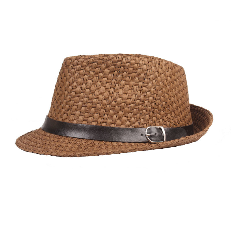 Old Man Jazz Hat Grandpa Straw Hat Men's Summer All-match Sunscreen and Sunshade Breathable Cool Hat Straw Hats