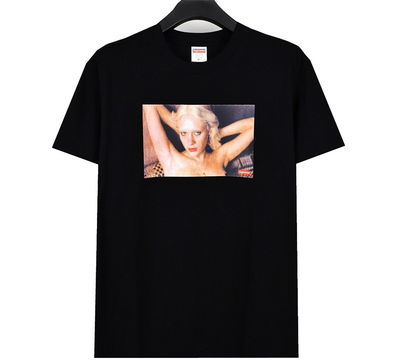 ヘビーウェイトクロスボーダー アメリカンファッション Supreme レタープリント Tシャツ BOX ラウンドネック 半袖 メンズ レディース ゆったり カジュアル Tシャツ 男女兼用