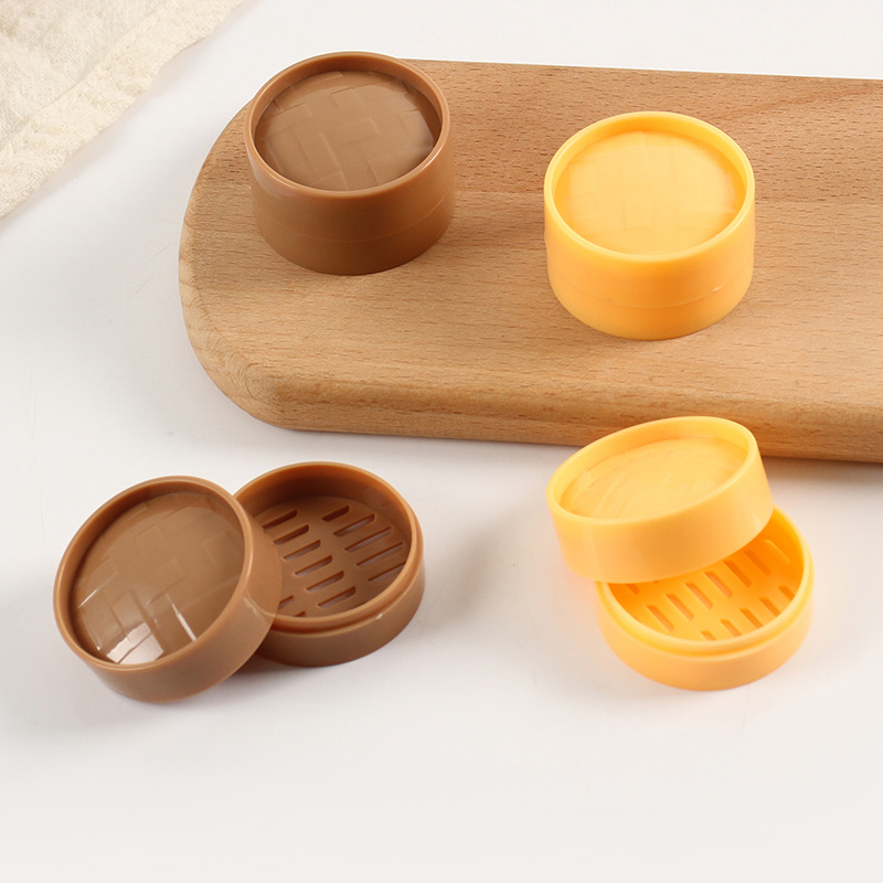 (2개) 플라스틱 시뮬레이션 음식 놀이 증기선 금형 소형 음식 놀이 DIY 손으로 만든 찐빵 액세서리 아침 마구간 장식품 장난감