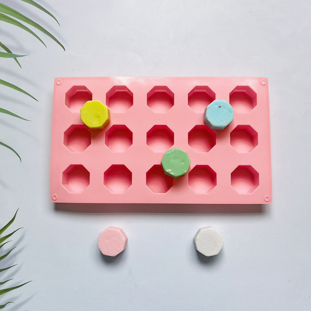 15 litros 8 lados columnar 72 molde de silicona pastel helado pudín molde de postre jabón utensilios