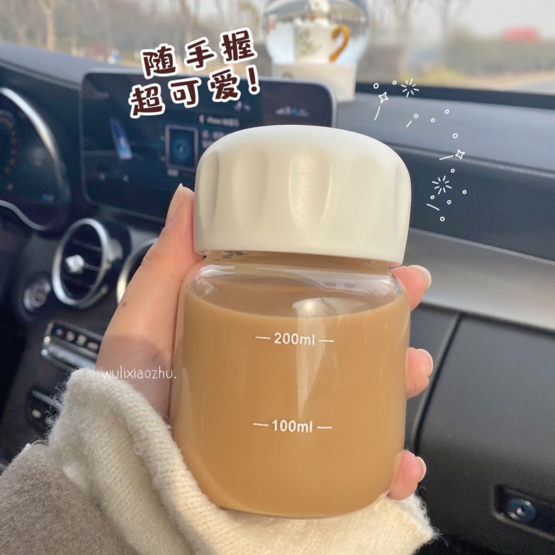 透明带刻度迷你水杯小胖玻璃杯茶杯女生儿童家用休闲礼品水杯定制详情17