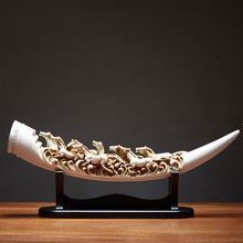 新中式客厅摆件玄关博古架酒柜轻奢家居饰品领导办公室高档艺术品