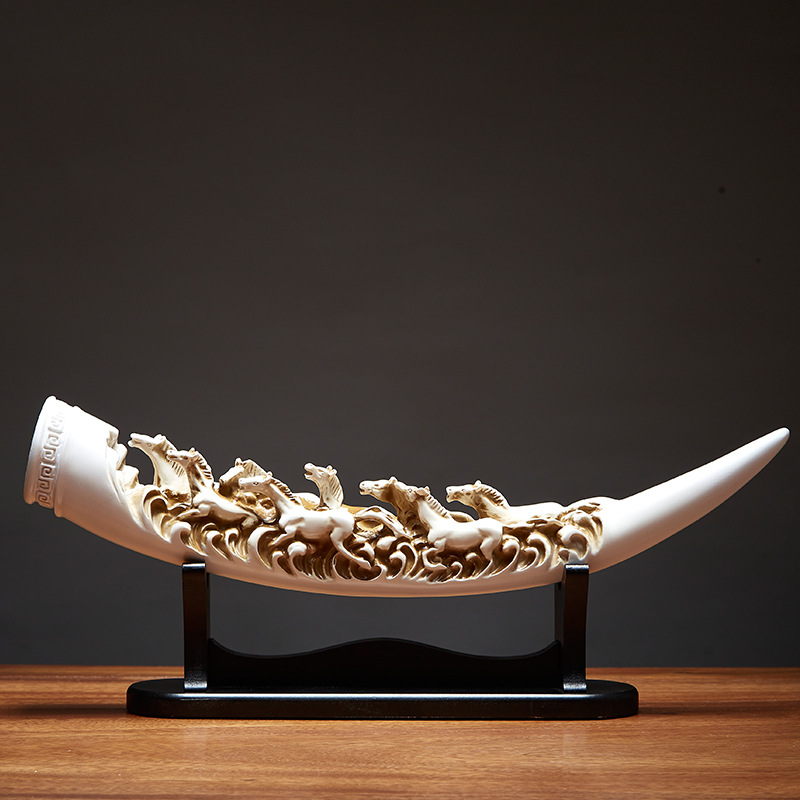 新中式客厅摆件玄关博古架酒柜轻奢家居饰品领导办公室高档艺术品