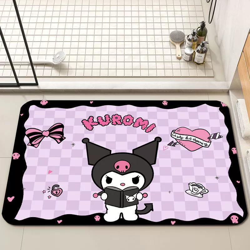 Мультяшный куломи диатомовая грязь коврик в ванной комнате дверной проем ковер абсорбционный домашний быстрая сушка противоскользящие ножные коврики