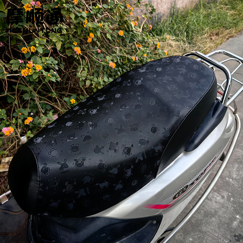Winter Electric Motorcycle Sunscreen Waterproof Seat Cover for No.9 Emma Bell Universal Rainproof Seat Cover