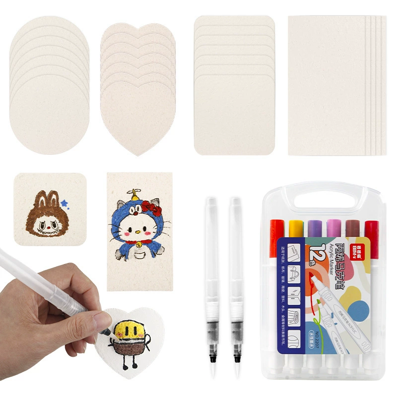 Кросс-бордерная эксклюзивная 3D-пена для рисования, DIY ручная роспись, деревянная губка-лопатка, креативная доска для рисования