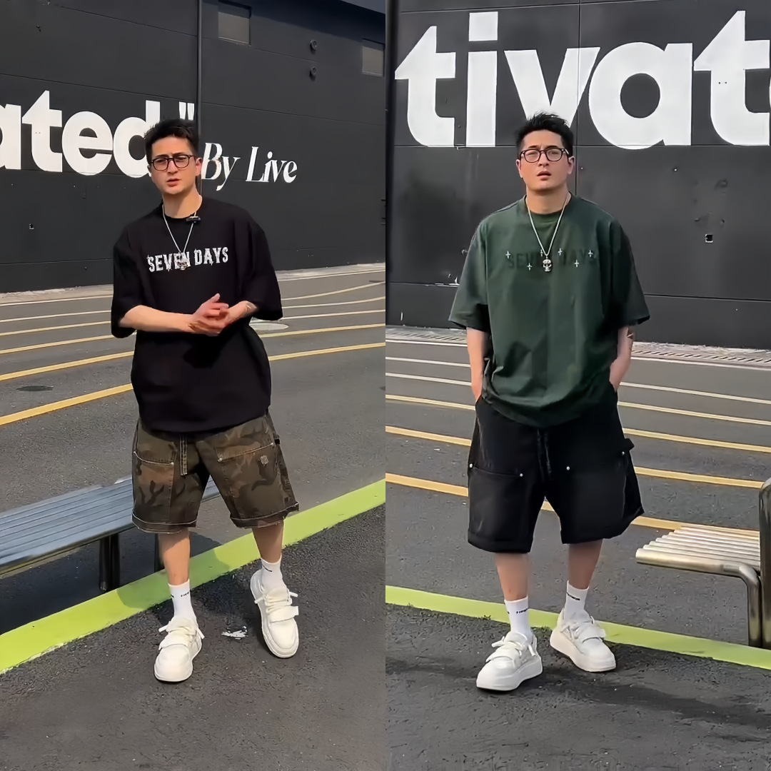 Summer Fashion Casual Workwear Multi-pocket Heavy Industry Loose Shorts Men's Duffy Handsome Loose Trendy All-match Five-point Pants Trendy