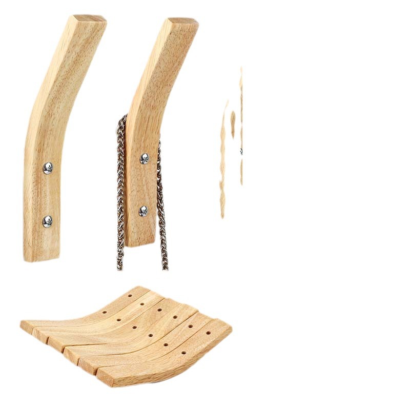 Simple gancho de madera para el hogar gancho de madera maciza gancho de la capa de registro gancho tridimensional gancho de fila de gancho único decoración de la pared colgante de pared todo partido