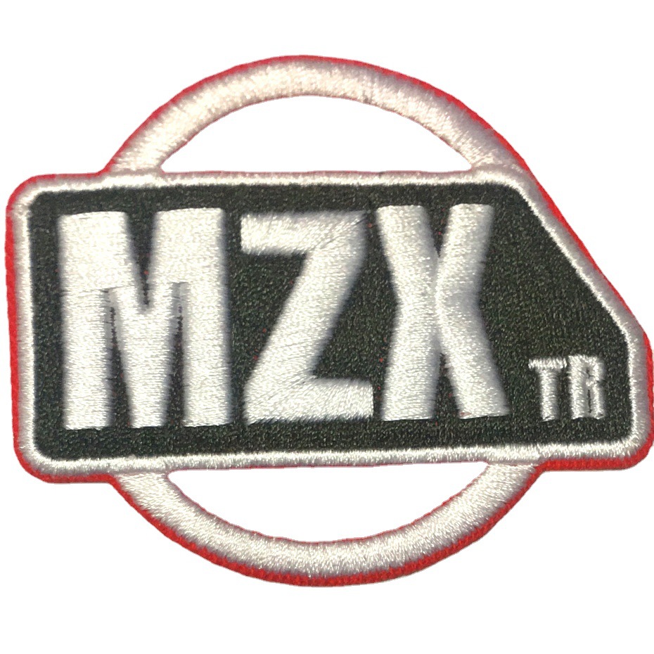 厂家D制外销绣花布贴，斜纹布贴，背胶布贴，英文字绣花布贴·