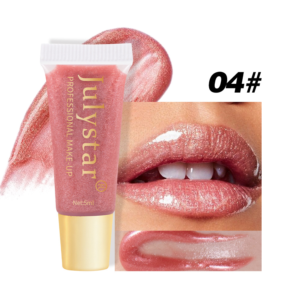 Julystar Moisturizing and Hydrating Pearlescent Lip Gloss Long-lasting Water Repellent Lip Oil Easy to Color Lip Makeup wholesale undefined