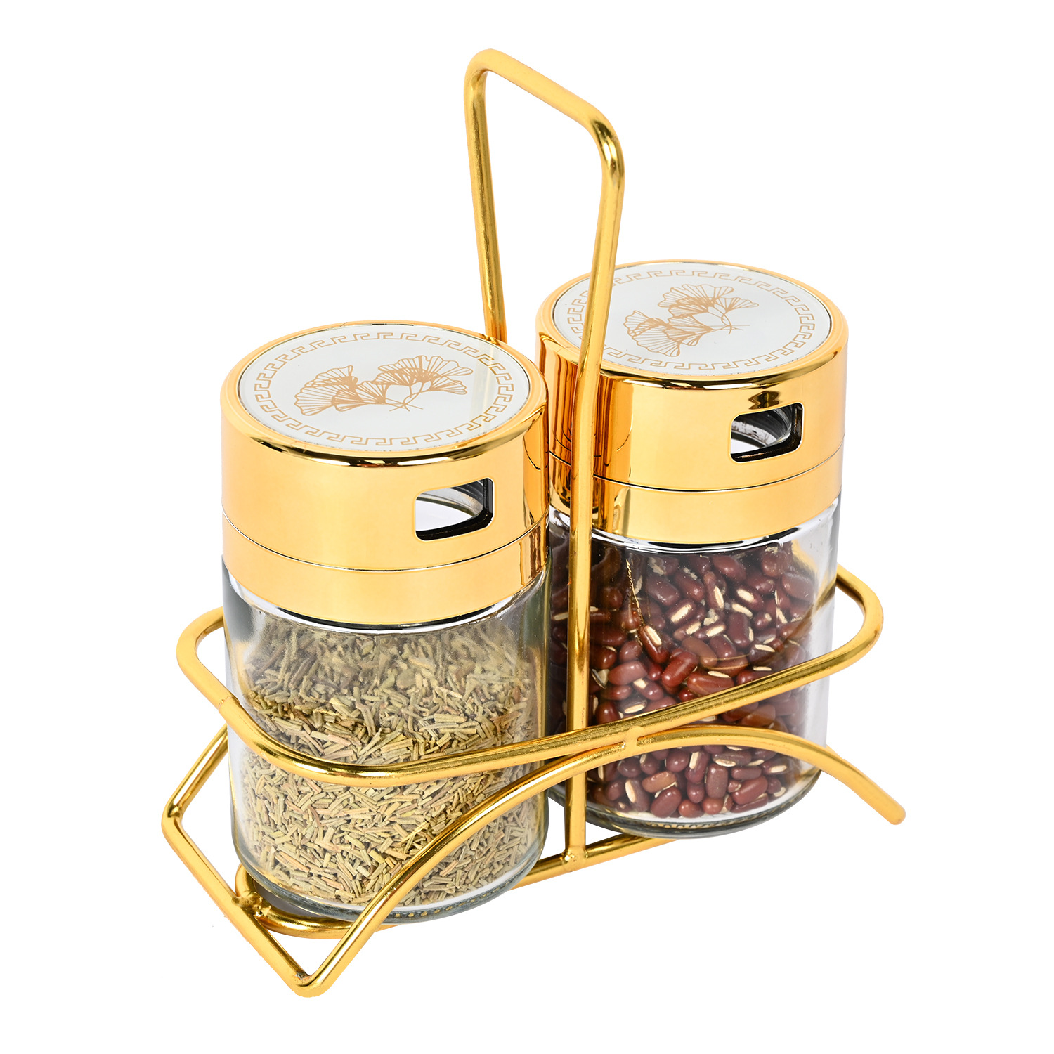 Nueva caja de condimento traje condimento Tarro de almacenamiento de cocina frasco de sal sellado a prueba de humedad caja de condimento doméstico botella de condimento de vidrio