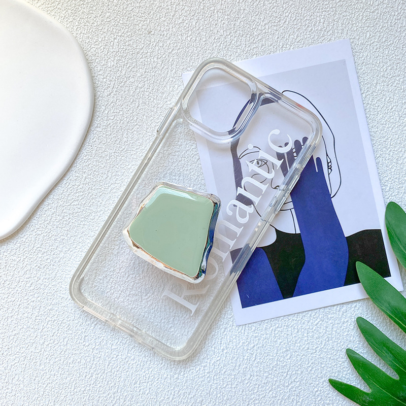 Support d'airbag de téléphone portable créatif, blocs métalliques galvanisés pour une sensation minimaliste et haut de gamme, avec un rétractable_voghion.com