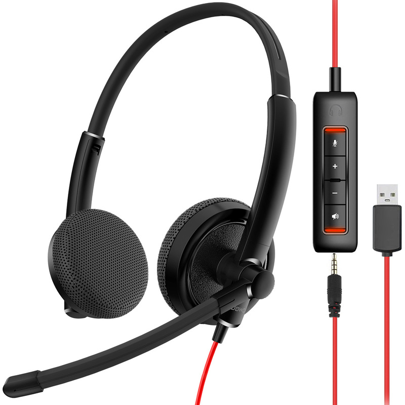 NUBWO/Langbowang HW01 Lightweight Wired Traffic Headset Game Headset for Cross-border Customer Service Aviation Business