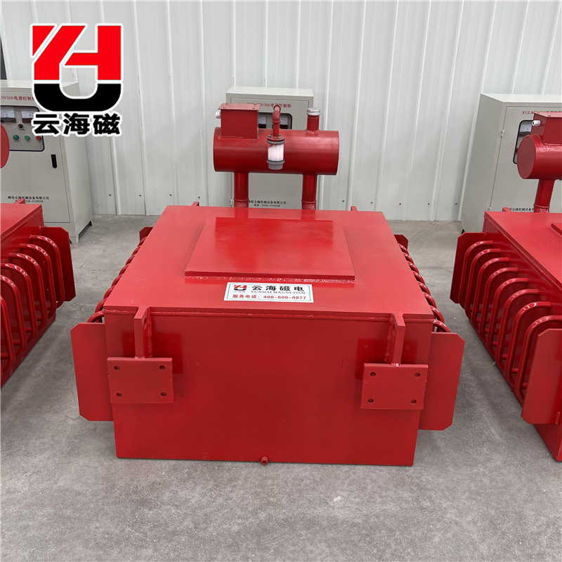 RCDE系列油冷悬挂式电磁除铁器 强磁磁选器磁分离器磁选机厂家