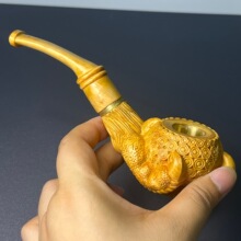 紫檀木男士老虎爪吸油烟过滤可清洗实木可拆卸烟锅烟嘴雕刻实木
