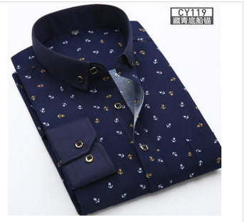 2025 Camisa de solapa de hombre de moda nueva transfronteriza Camisa de hombre de comercio exterior casual de negocios de rayas verticales frescas