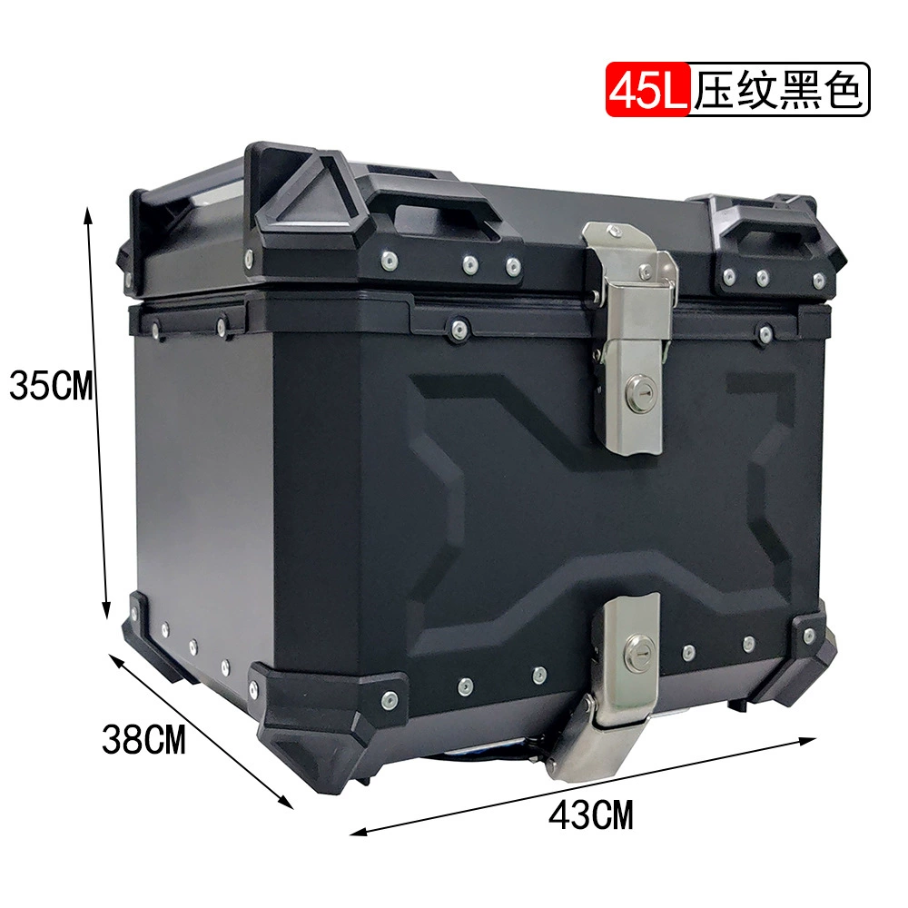 Багажник из алюминиевого сплава мотоцикла 45L багажник мотоцикла ящик для хранения багажник большой емкости