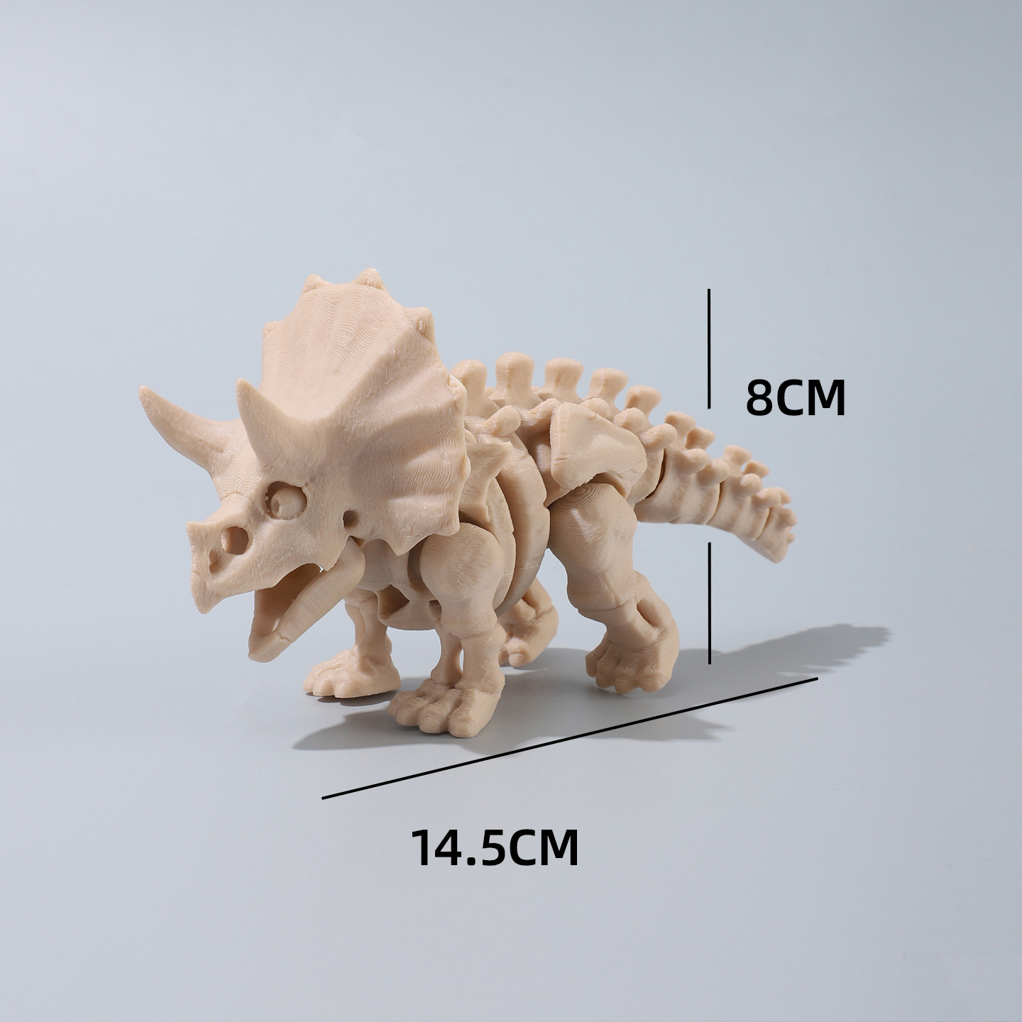 14.5cm 트리케라톱스(뼈색)