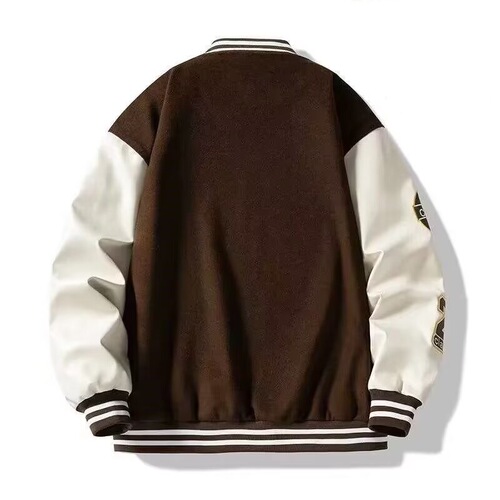 Spring and Autumn Versatile Baseball Jacket Outerwear Youth High Street Trend Brand Hong Kong Style Japanese Omotesando Style Korean Style Trendy Loose Jacket