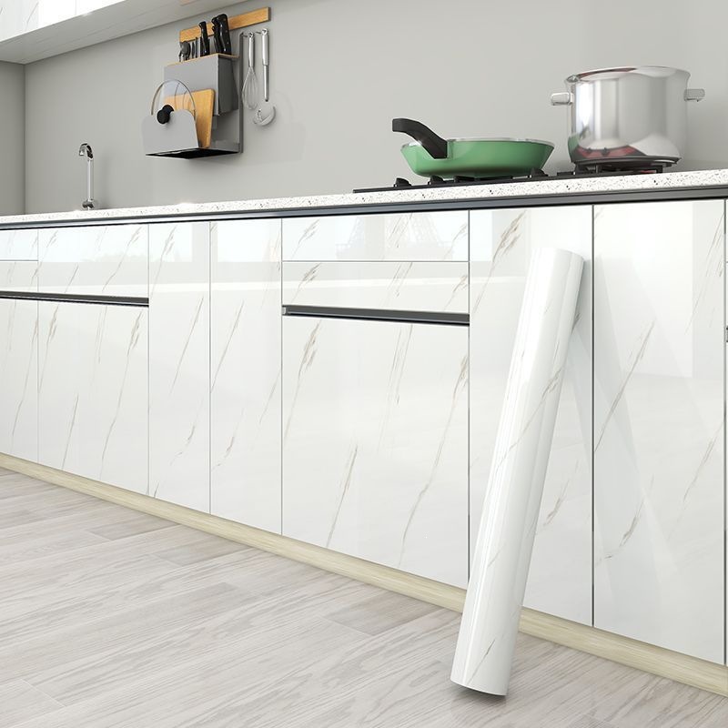 Cocina de mármol a prueba de agua a prueba de aceite pegatinas resistentes a altas temperaturas papel pintado autoadhesivo gabinete de cocina hogar a prueba de humedad estufas renovación papel pintado