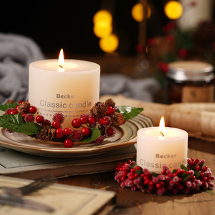 Christmas gift small Garland Candlestick desktop decoration Christmas Eve candlelight dinner accessories decorations