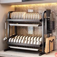 简约厨房置物架沥水碗筷收纳柜多功能加厚加粗多层出租屋收纳架