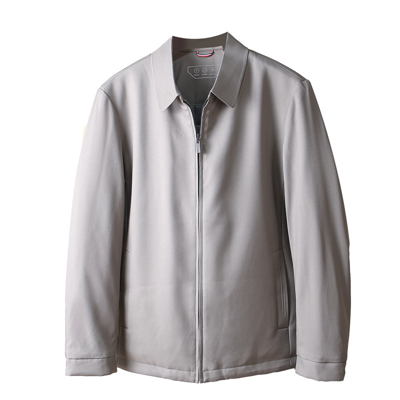 La empresa OM fuera de línea de mil yuanes negocio ligero acolchado engrosada chaqueta de mediana edad de los hombres de la solapa adhesiva cálido abrigo de algodón acolchado de invierno