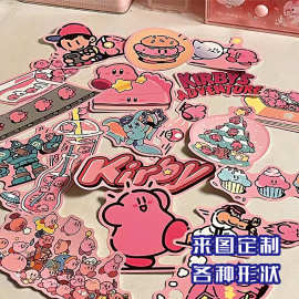 防水透明PVC不干胶定做DIY手帐卡通异形贴画来图明星贴纸定制模切