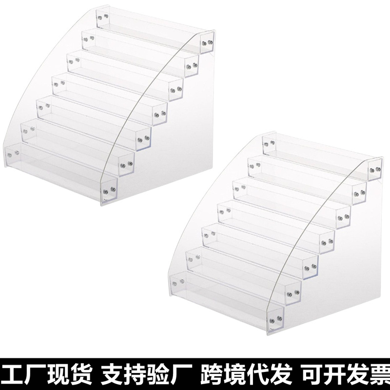 in stock Transparent Lipstick Nail Polish Display Stand Multi-Layer Mask Rack Nail Shop Cosmetic Acrylic Storage Rack