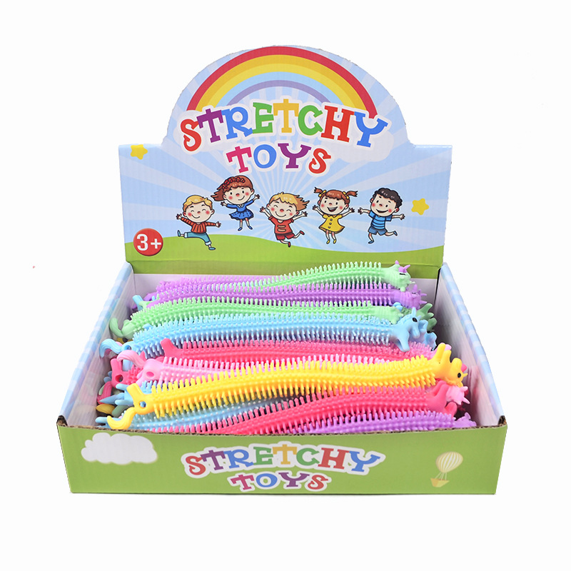 Amazon Venta caliente creativo nuevo dinosaurio Lala descompresión ventilación cuerda dibujos animados alpaca pulsera pull fideos