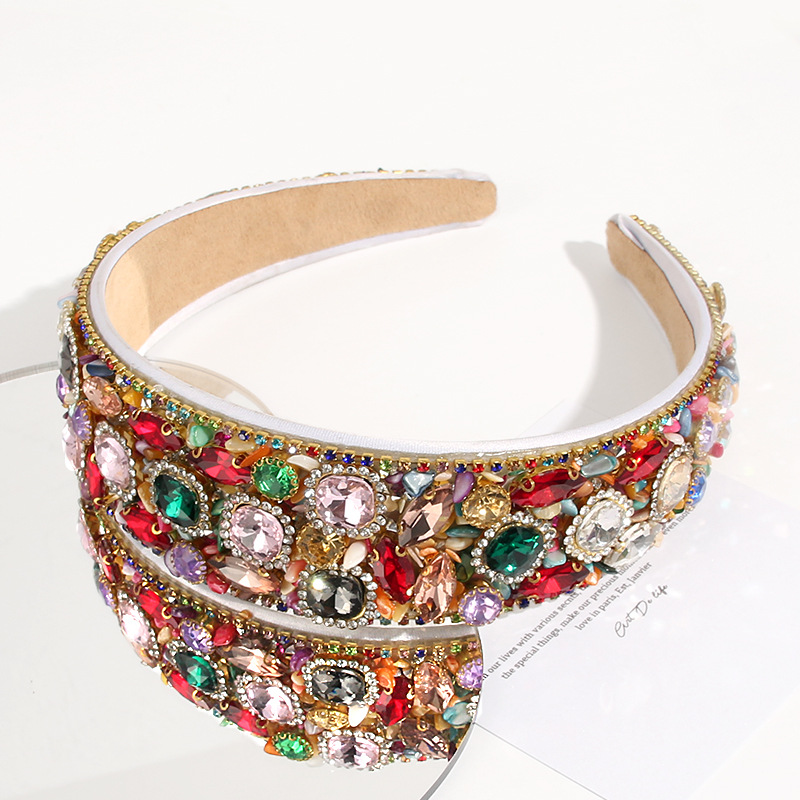 Rhinestone Material Luxurious Geometric Rhinestone Hair Band