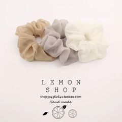 大きいサイズの大腸の輪の髪のひもの超仙のフランス式の網の紗のファッション的な皮の筋は髪の毛を刺して気質のネットの赤い色の新型を飾ります。