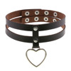 Fashionable pendant hip-hop style heart-shaped, choker, retro necklace, punk style