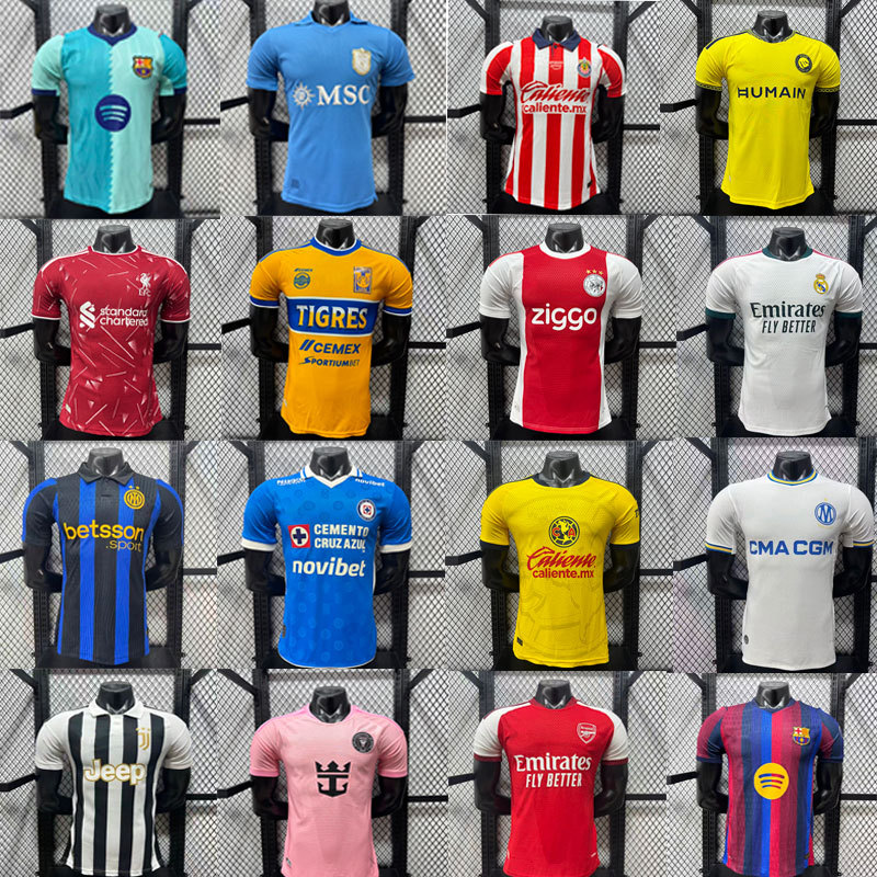 2627 Club Arsenal Chelsea Real Madrid Barcelona Miami Manchester City América Marseille Player Version Football Jersey