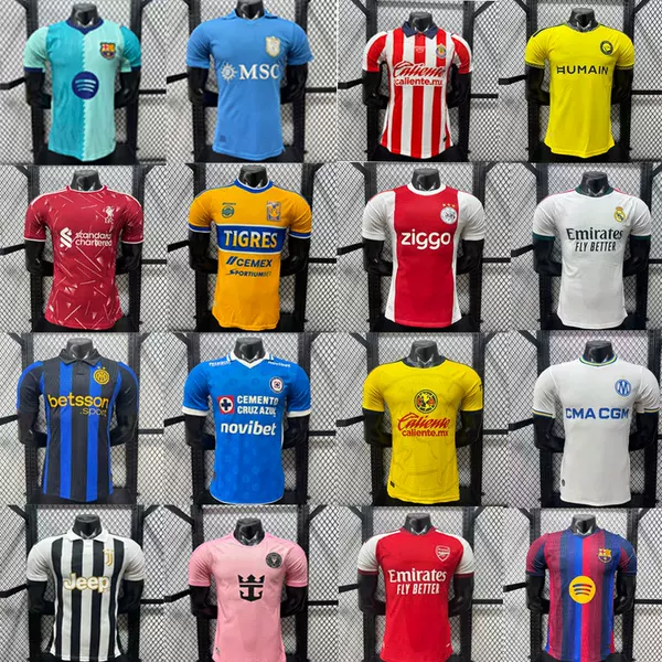 2627 Club Arsenal Chelsea Real Madrid Barcelona Miami Manchester City América Marseille Player Version Football Jersey