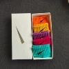 Ship socks 1 orange 1 yellow 1 purple 1 red 1 green