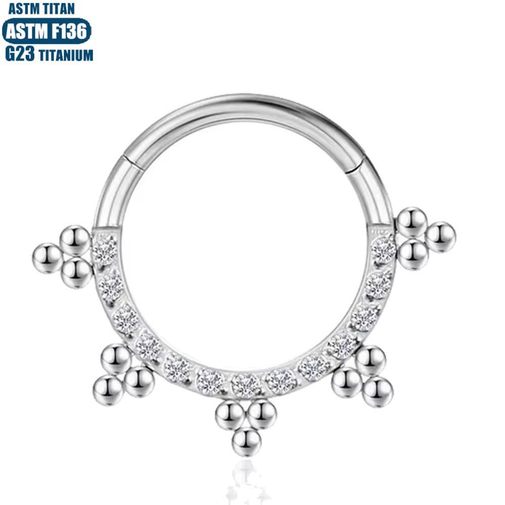 Pointed titanium steel lip stud product view