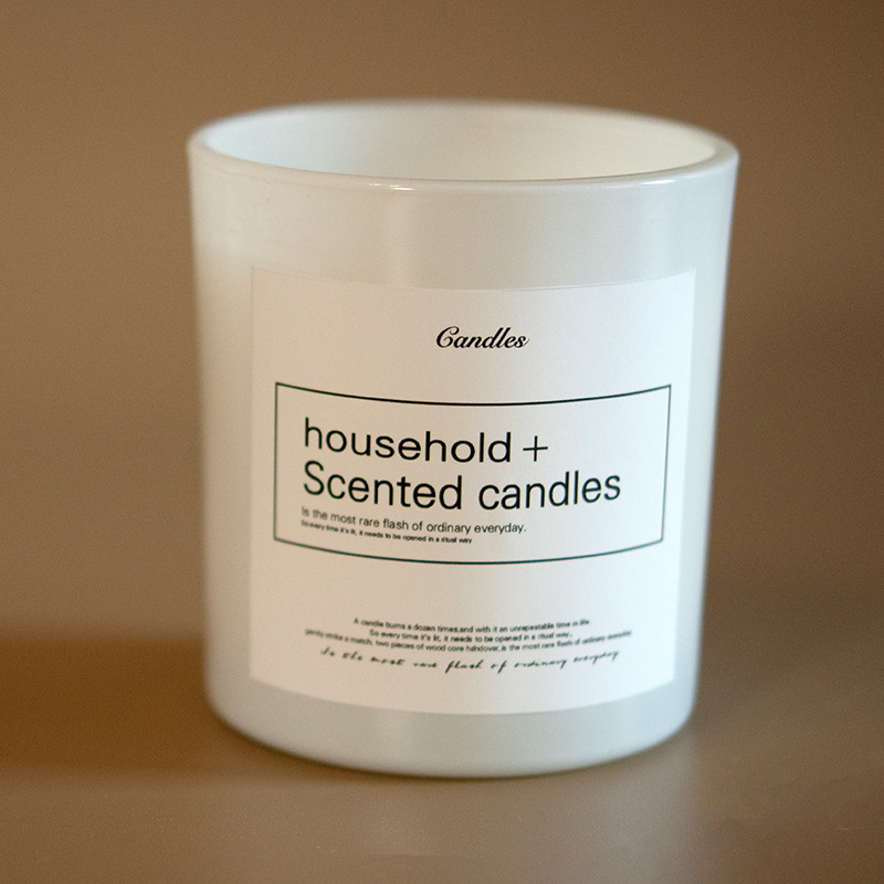 Hecho a mano sin humo cera de soja vidrio aromaterapia vela floral fragancia de frutas fragancia Rosa naranja fragancia de madera almizcle