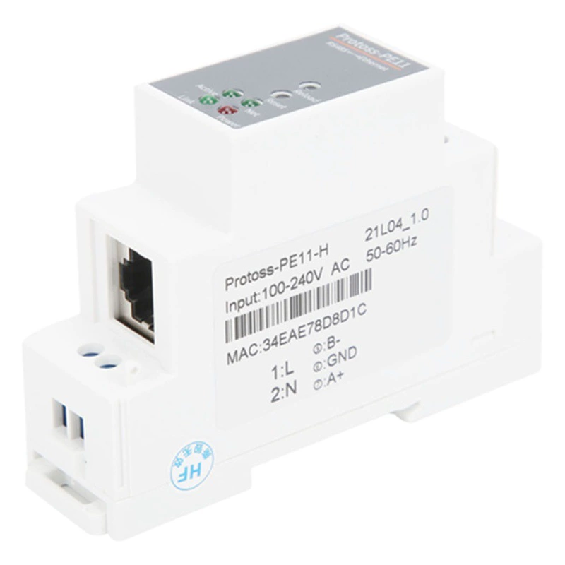 RS485-Ethernet последовательный порт сервера стандартной железнодорожной установки 220V AC MQTT PE11-H