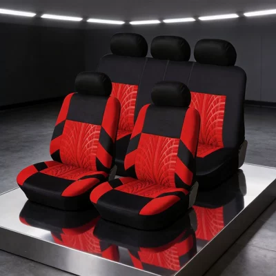 Universal seat cover – Seat Covers Wholesale - red-9-piece-set-5-seater-vehicle-general