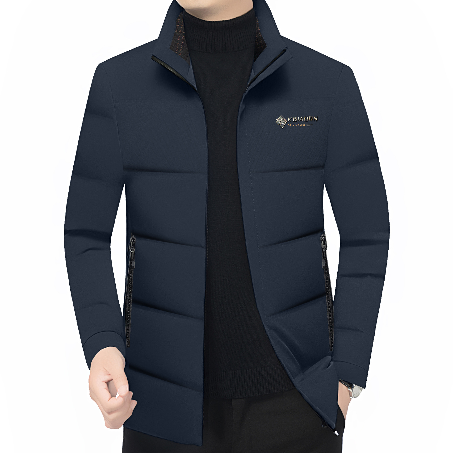 Winter New Down Jacket Men's Short Lightweight Thickened Cold-proof Jacket Young and Middle-aged Men's Casual Duck Down Jacket