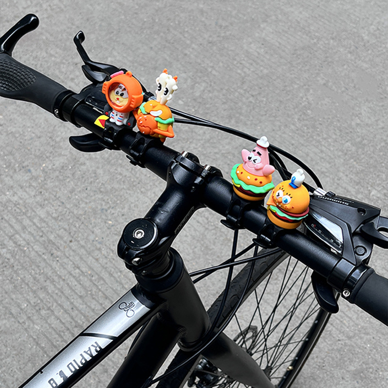 Spongebob Paibig Star Cartoon Bicycle Decoration Riding Mountain Bike Racing Speed Car handlebar Decoration Sticker DIY Accessories