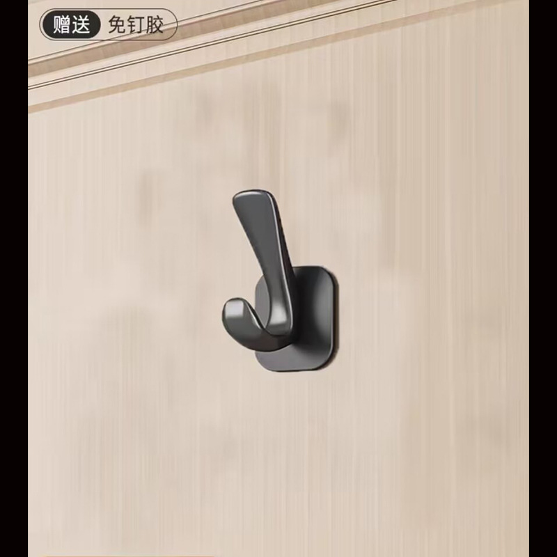 Gancho invisible creativo detrás de la puerta percha pasillo sala de montaje ropa grande sombrero colgante de pared gancho de fila libre