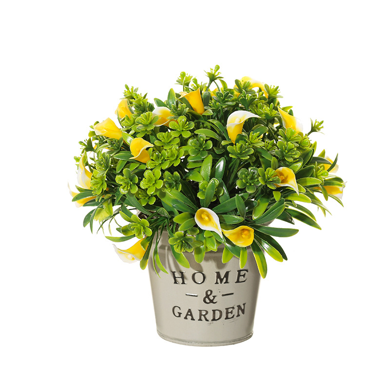 Nueva planta verde artificial Bola de paja bonsai flor artificial bonsai suministro directo de fábrica decoración de interior decoración entrega de una sola pieza