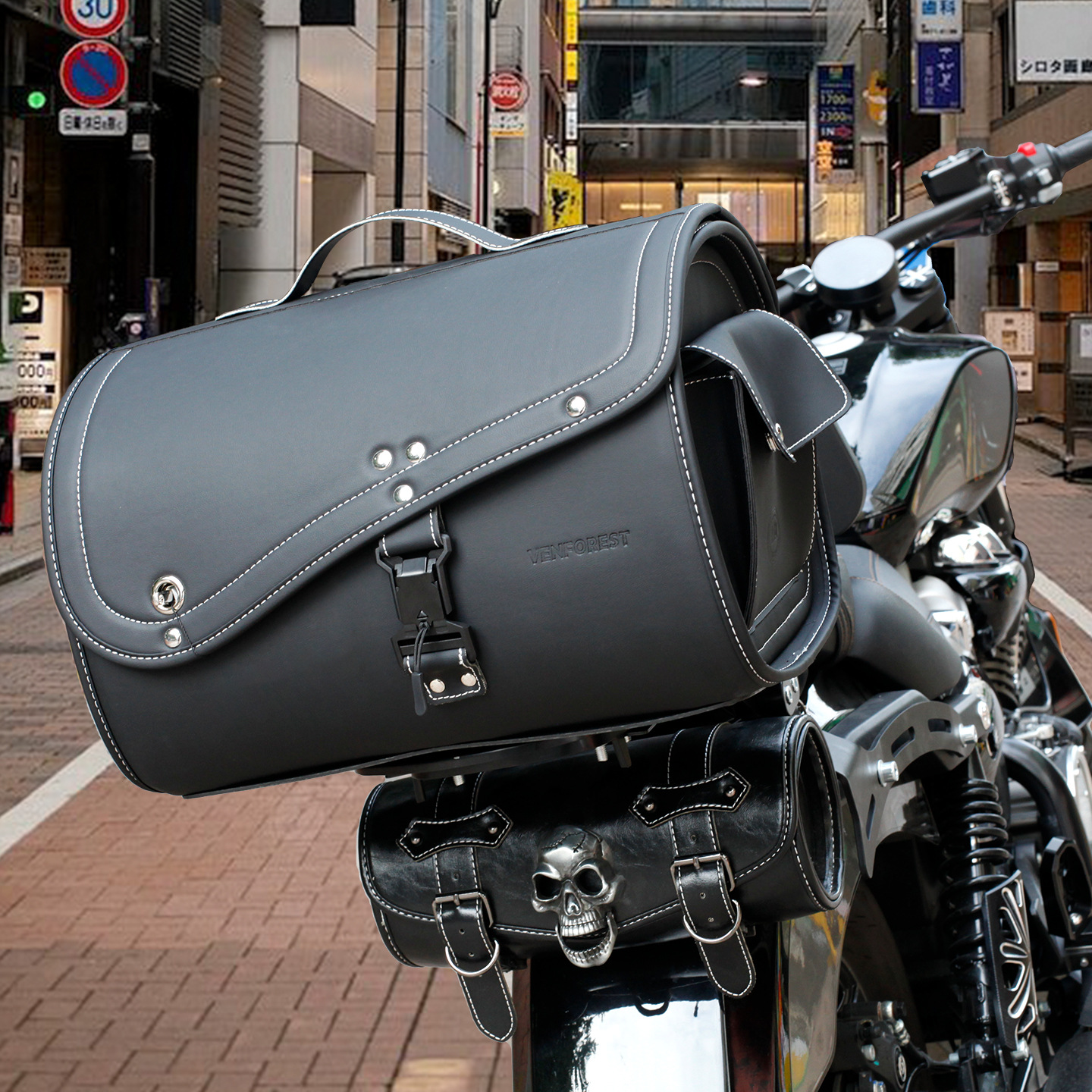 Motorcycle and Electric Vehicle Riding Outdoor Trunk Storage Bag