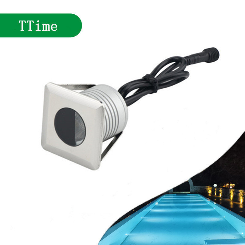 Manufactor Direct selling square Underwater lights ip68 Pressure Stainless steel square Buried lights Corey light source Warranty Three years