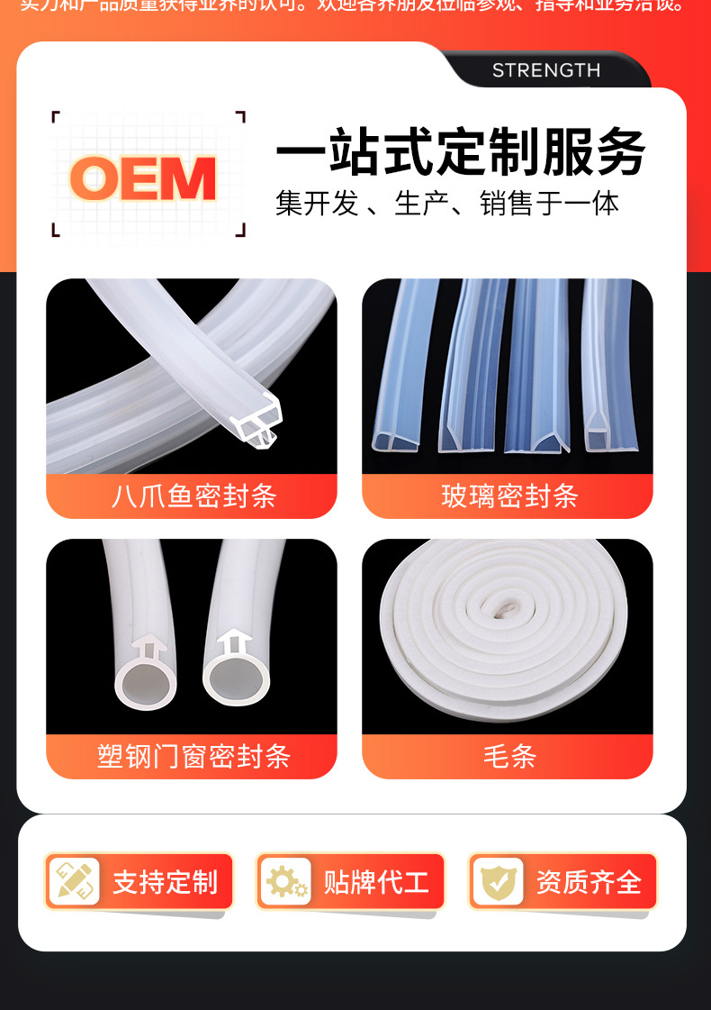 Window Sealing Strip, Car Glass Strip, Window Anti-Seepage Rain Glass Gap Clip, Door Noise Mute Strip