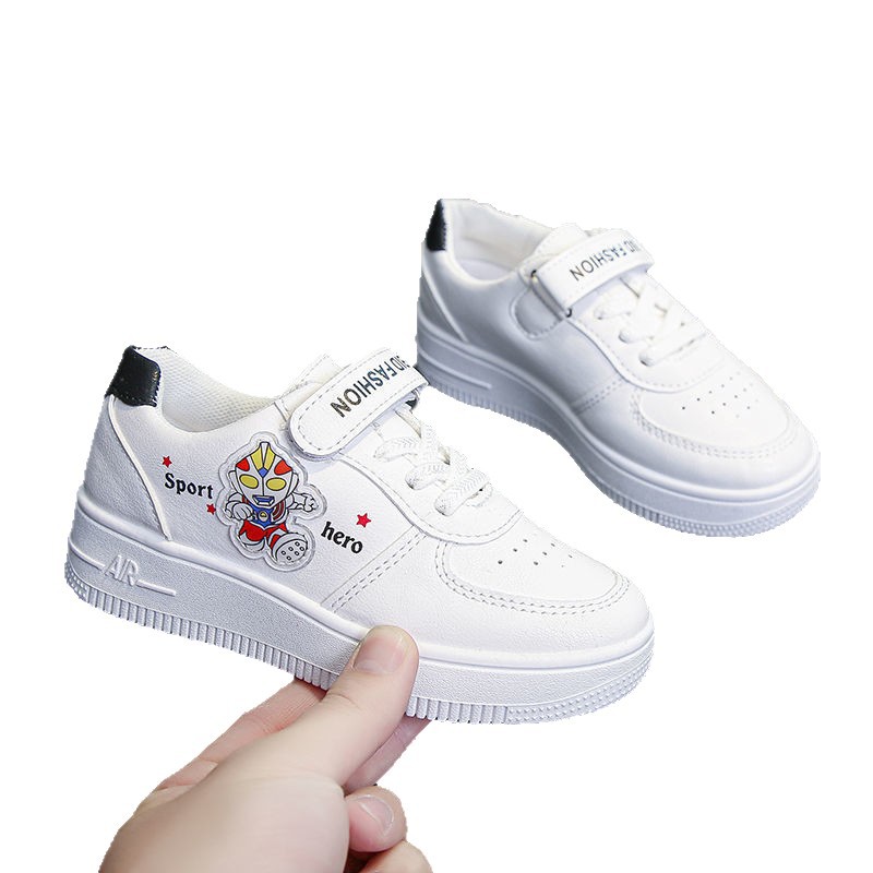 Zapatos blancos para niños 2025, zapatos casuales para estudiantes, zapatos deportivos transpirables de suela blanda para niños, zapatos casuales para niñas, marea