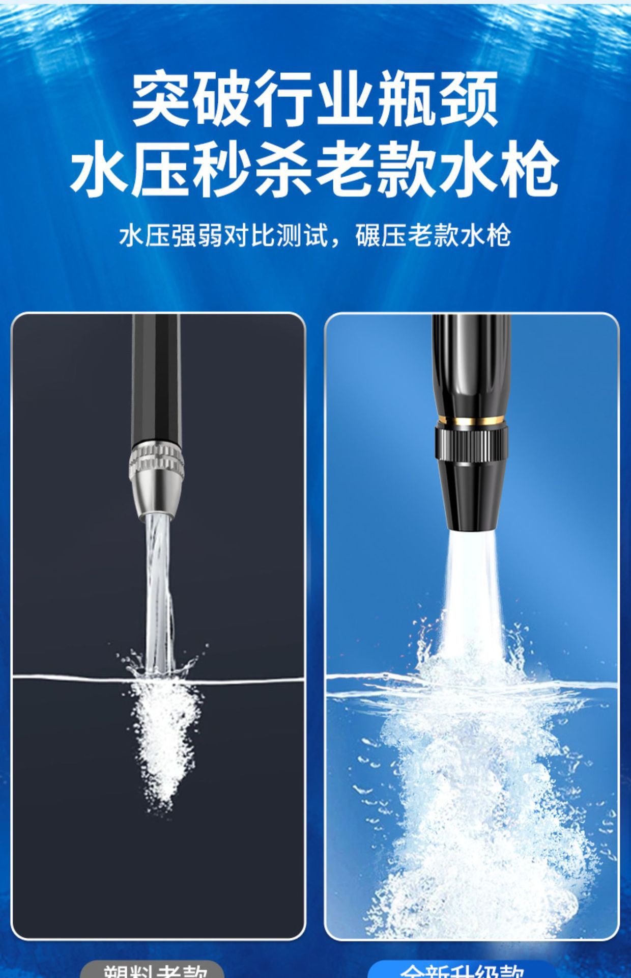 High-Pressure Car Wash Water Gun for Home Use, Powerful Spray Nozzle with Telescopic Hose, Hose for Tap Water, Special Tool for Watering Flowers